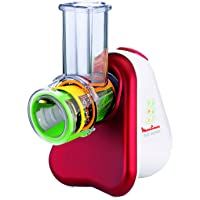 Los mejores  - Moulinex Fresh Express Picadora Eléctrica 3 Funciones- 150 W- Acero Inoxidable- Plástico- Rojo-Blanco
